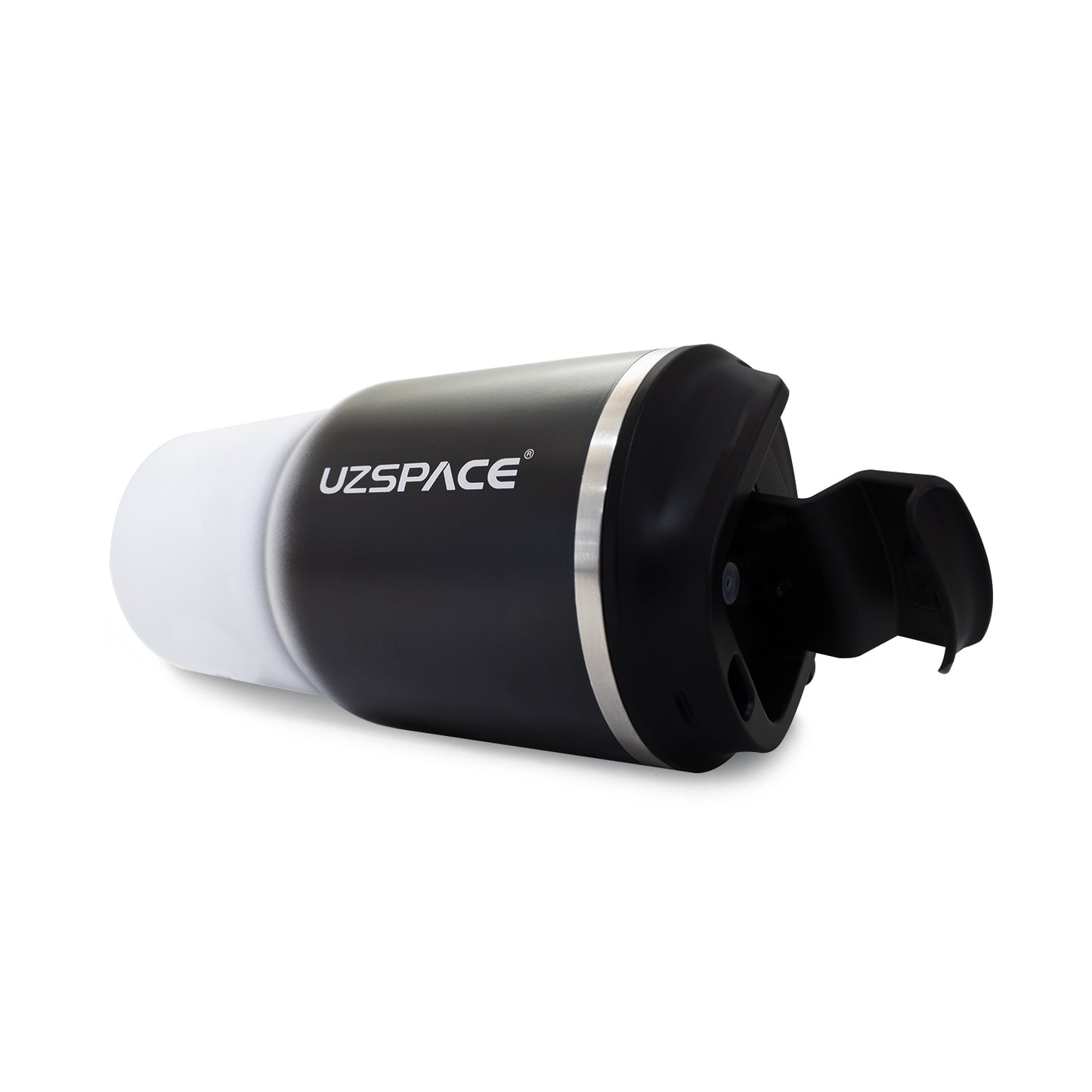 Termo de acero inoxidable bicolor blanco con negro 580 ml