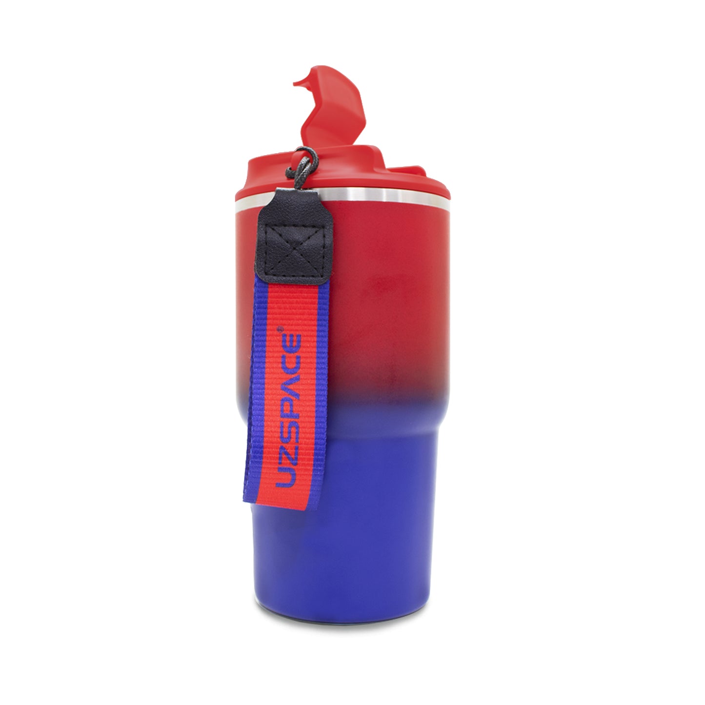 Termo de acero inoxidable bicolor rojo con azul 580 ml