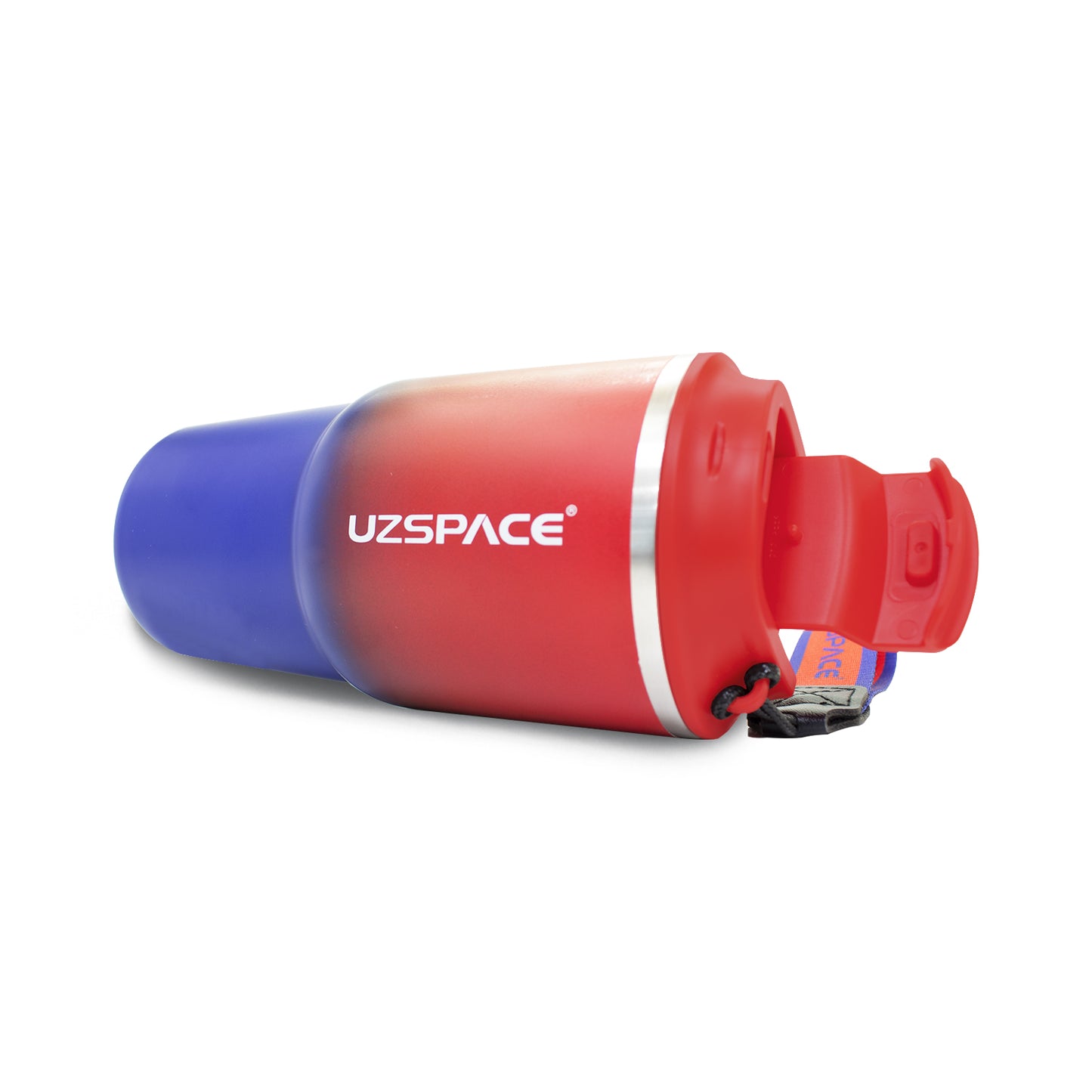 Termo de acero inoxidable bicolor rojo con azul 580 ml