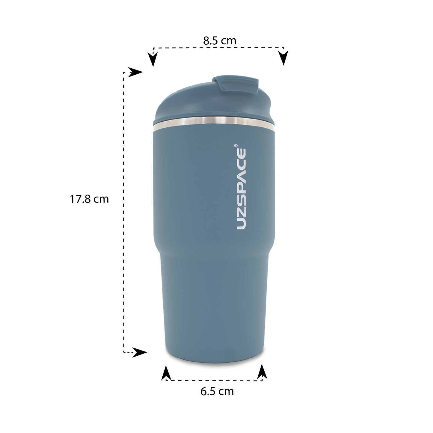 Termo de acero inoxidable azul 580 ml
