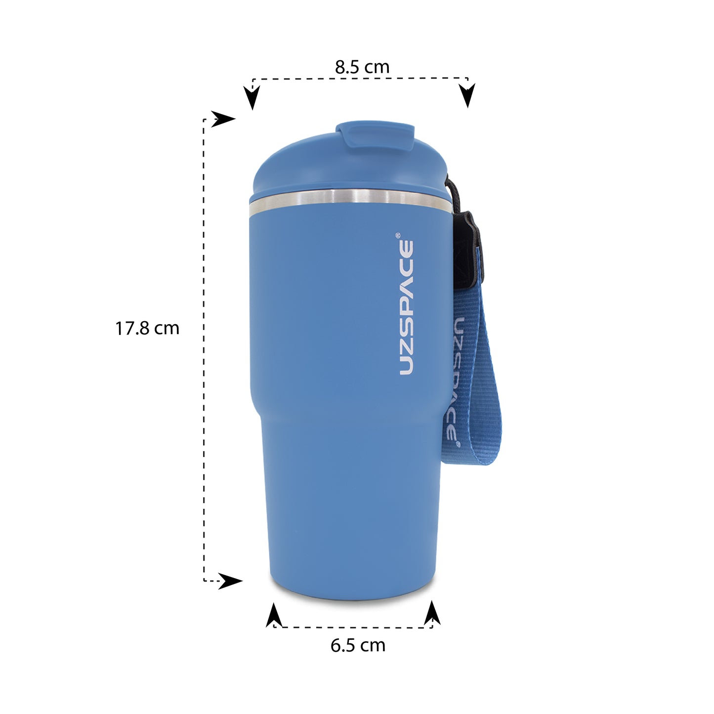 Termo de acero inoxidable azul 580 ml