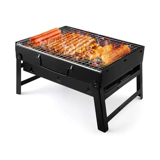 Asador de carne a carbón