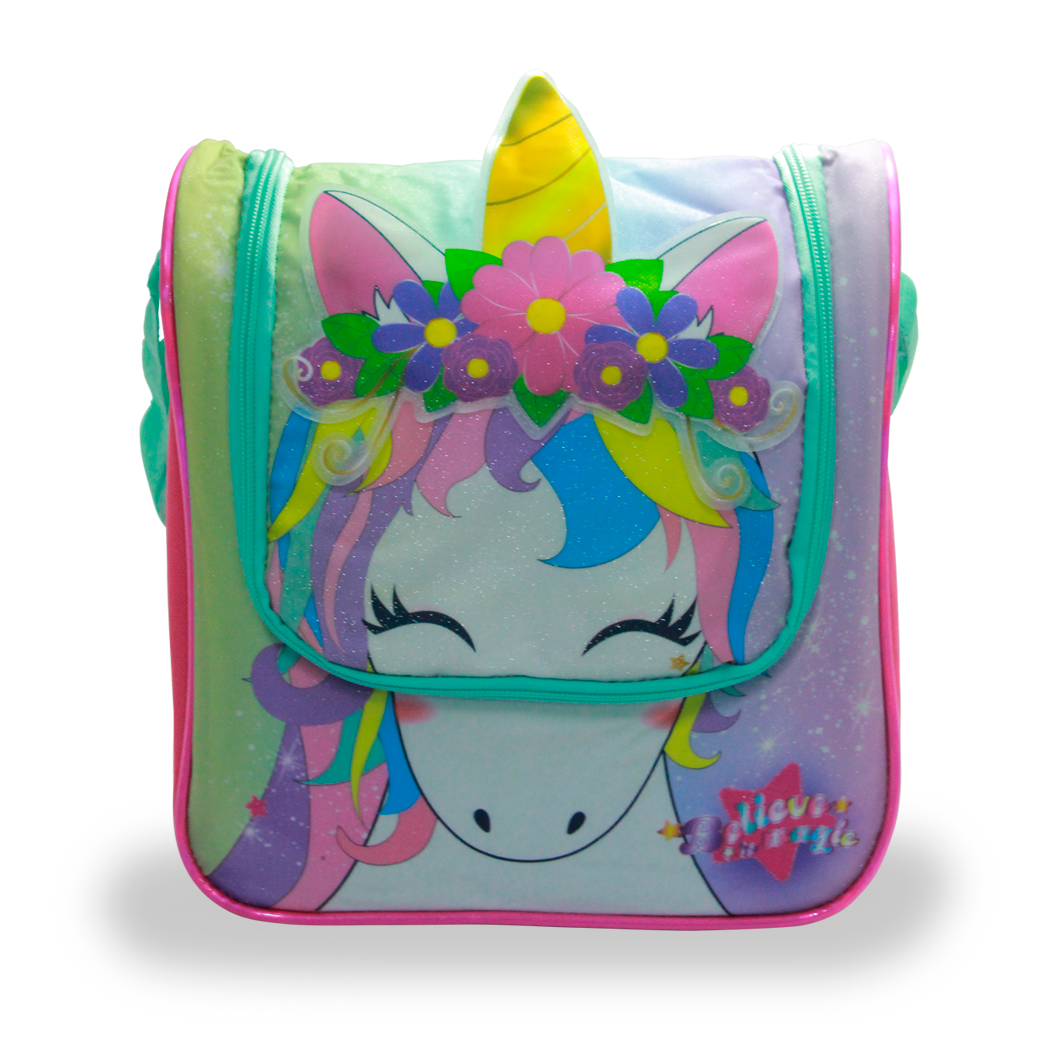 Lonchera de Tela Unicornio Tipo Mochila Andromeda Inc