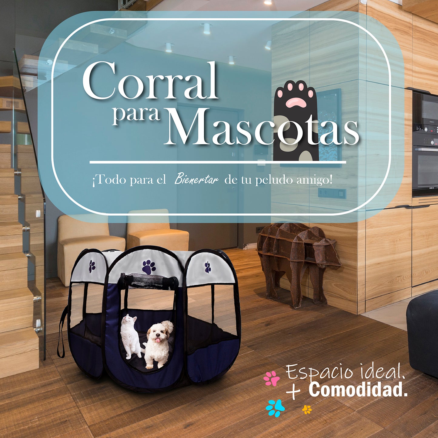 Corral para mascotas