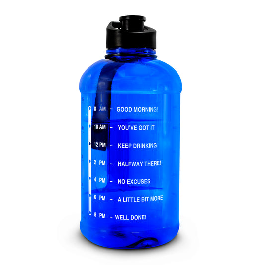 Botella Motivacional 2.2 litros tipo garrafón azul