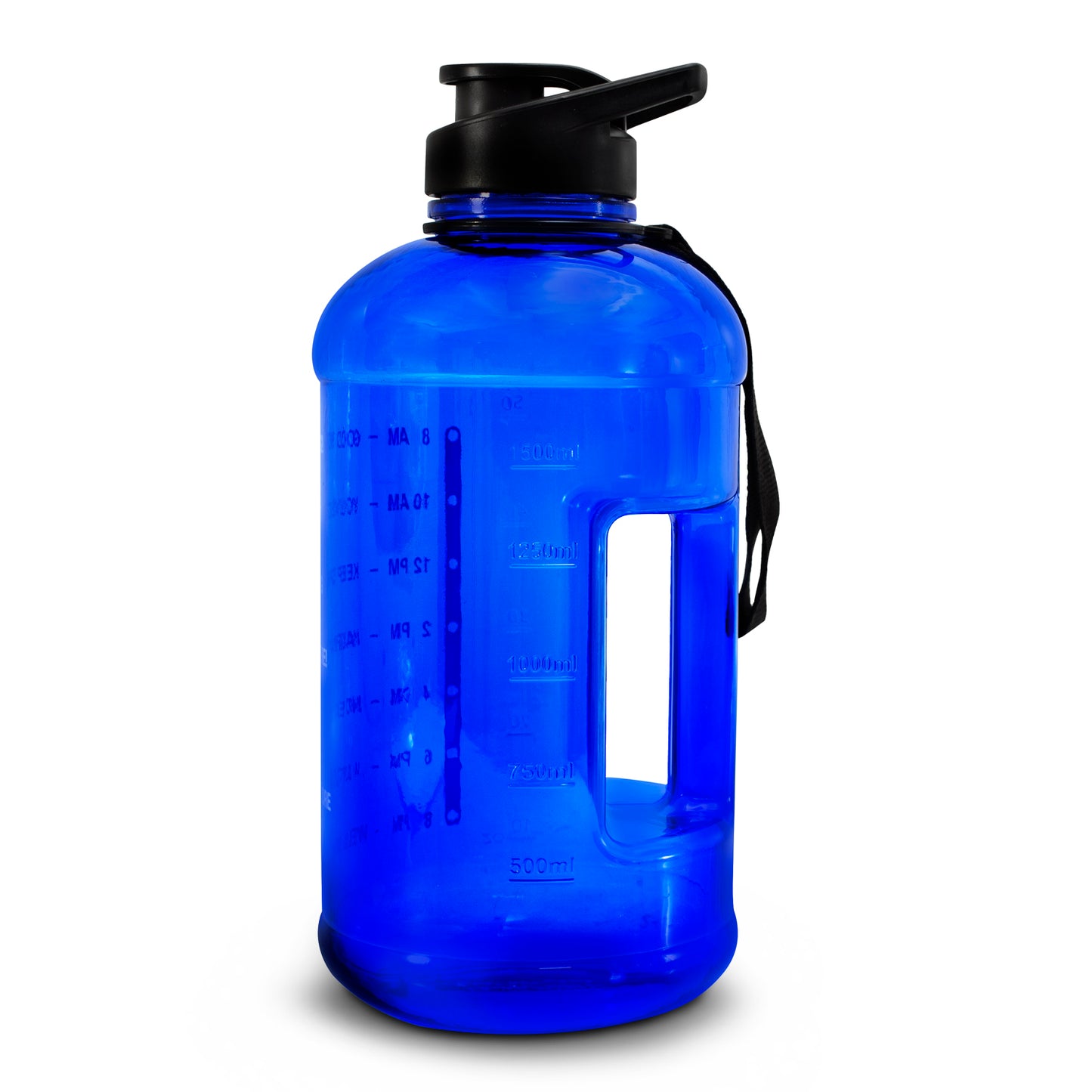 Botella Motivacional 2.2 litros tipo garrafón azul
