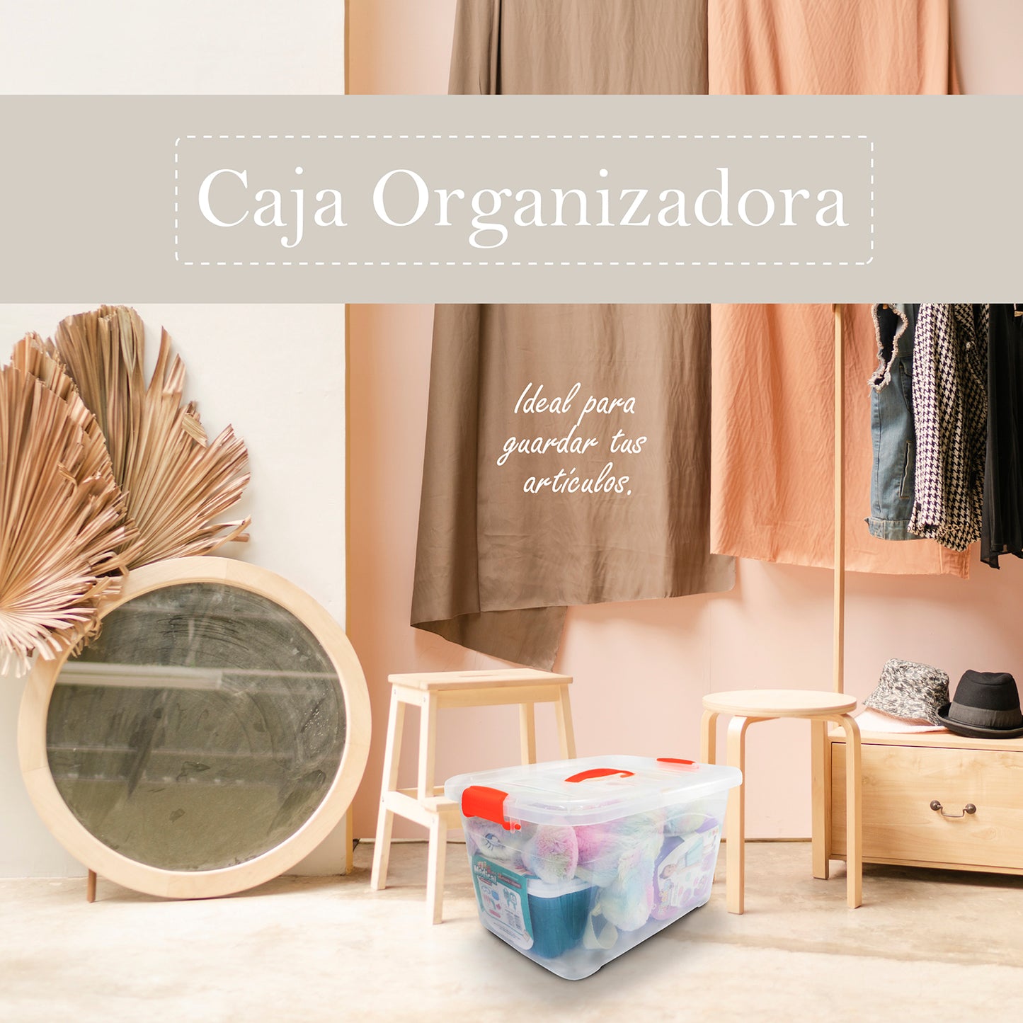 Cajas De Almacenamiento Transparentes Con Tapa 6 Piezas