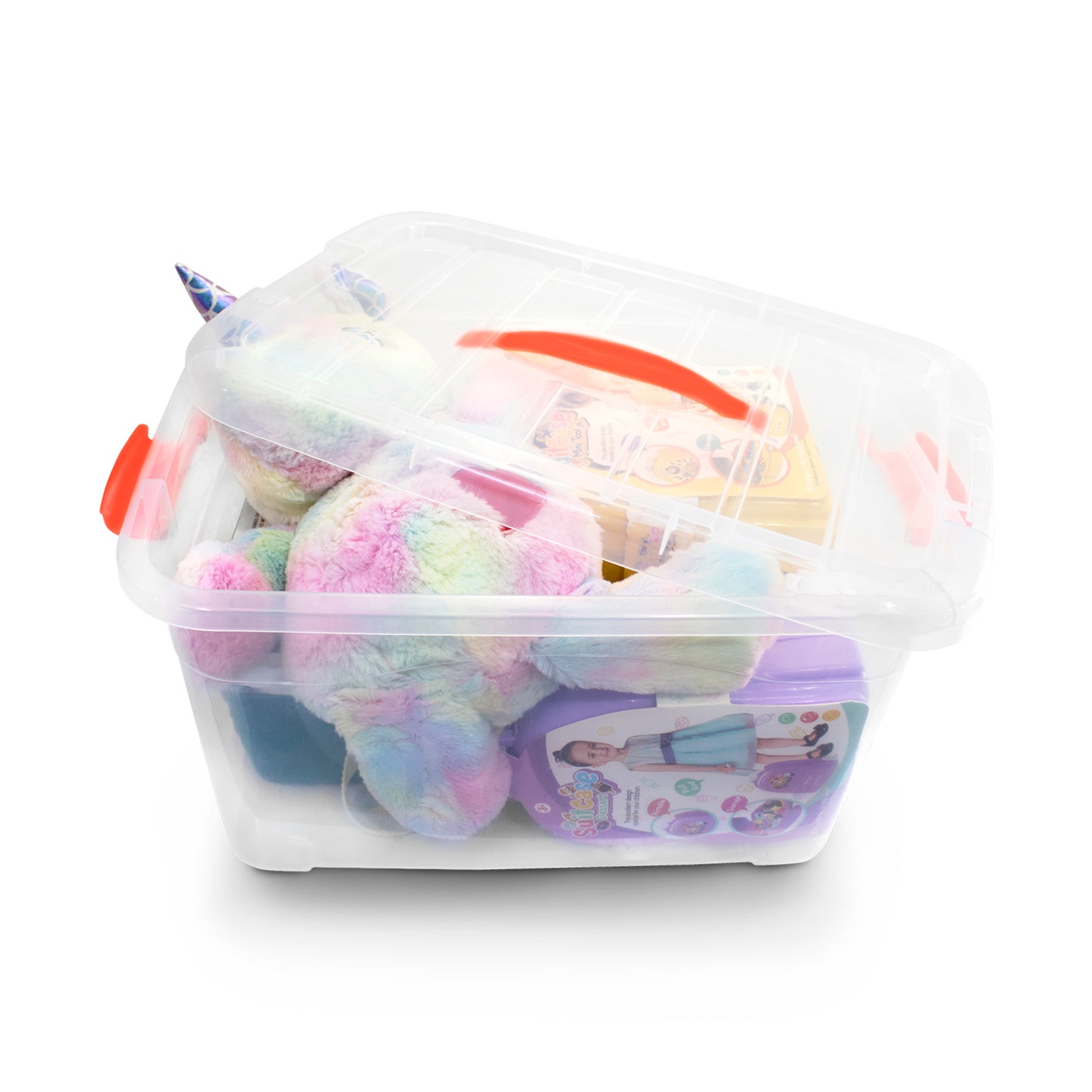 Cajas De Almacenamiento Transparentes Con Tapa 6 Piezas