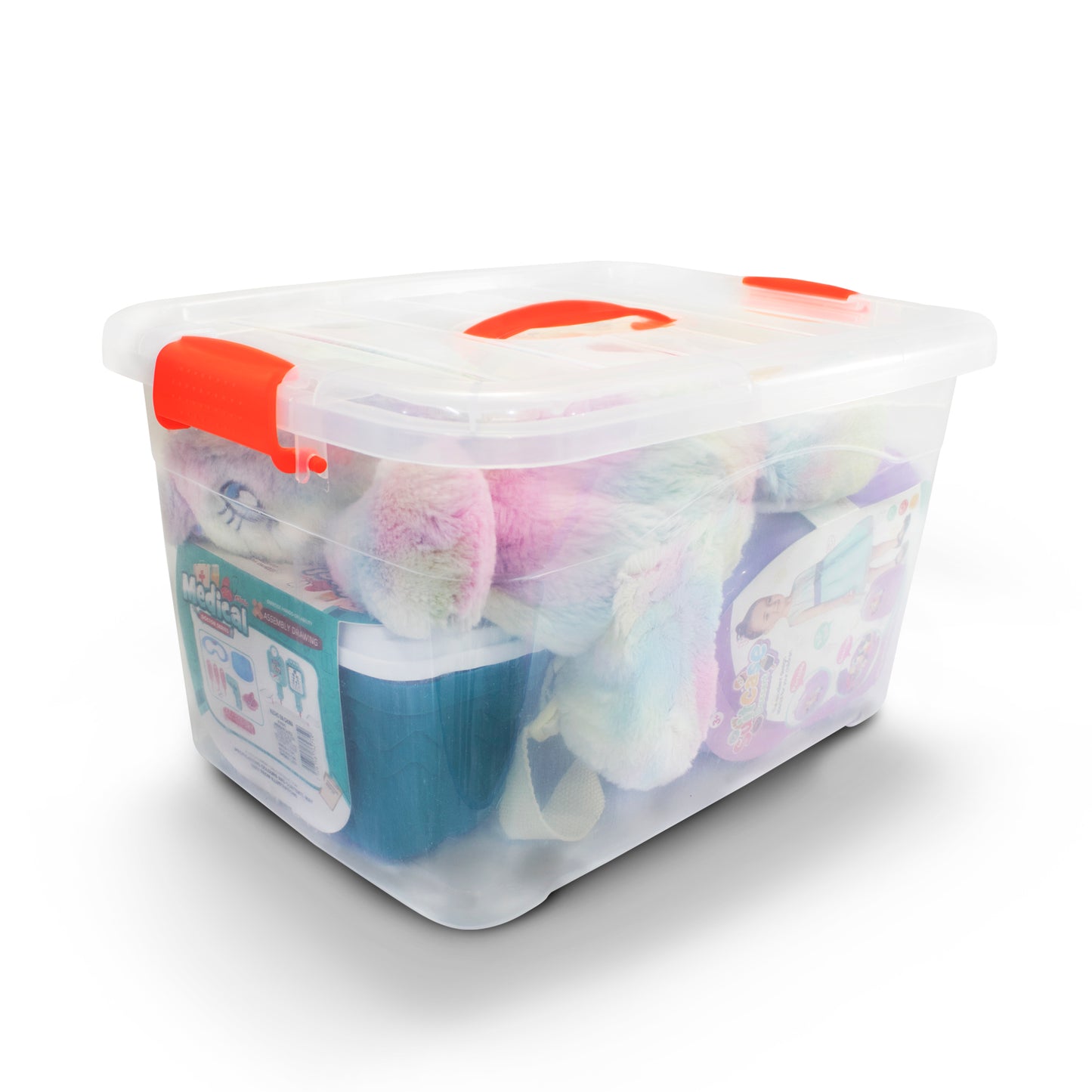 Cajas De Almacenamiento Transparentes Con Tapa 6 Piezas