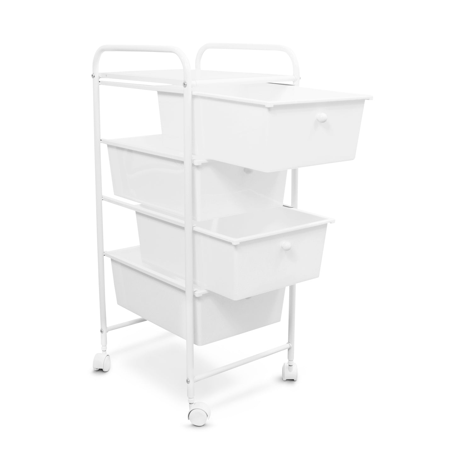 Carrito Organizador Blanco 4 cajones
