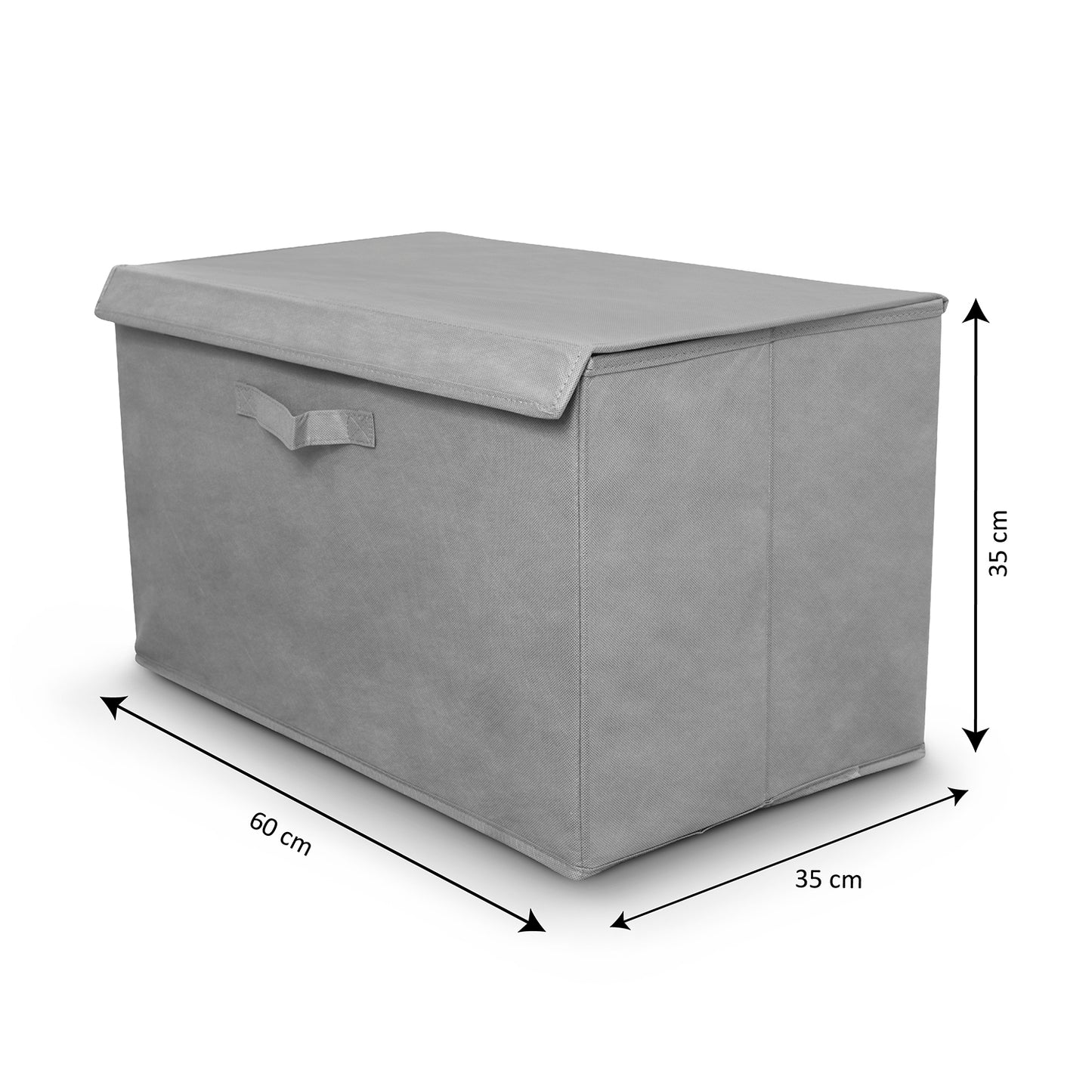 Cesto para Ropa Sucia Rectangular en color Gris