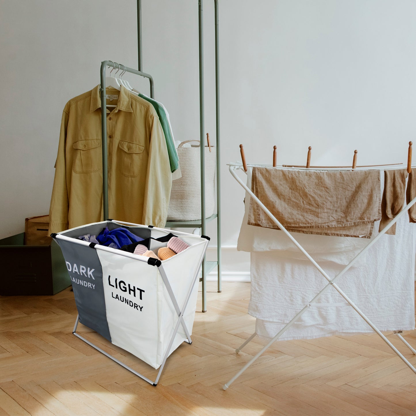 Cesto para ropa 2 separaciones
