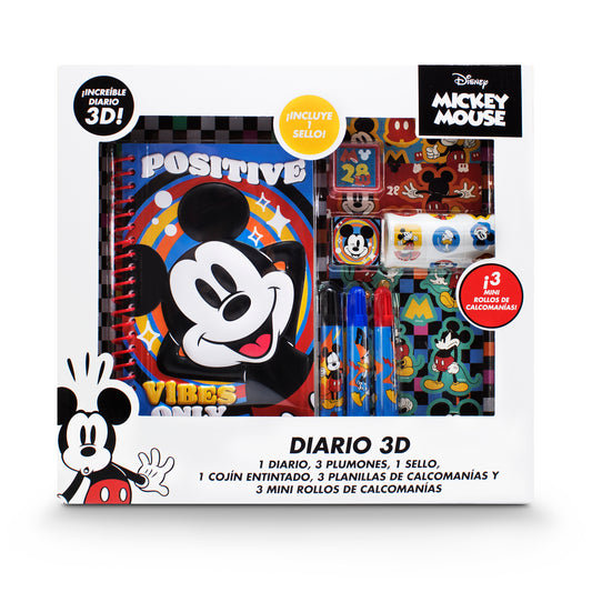 Diario 3D Mickey Mouse