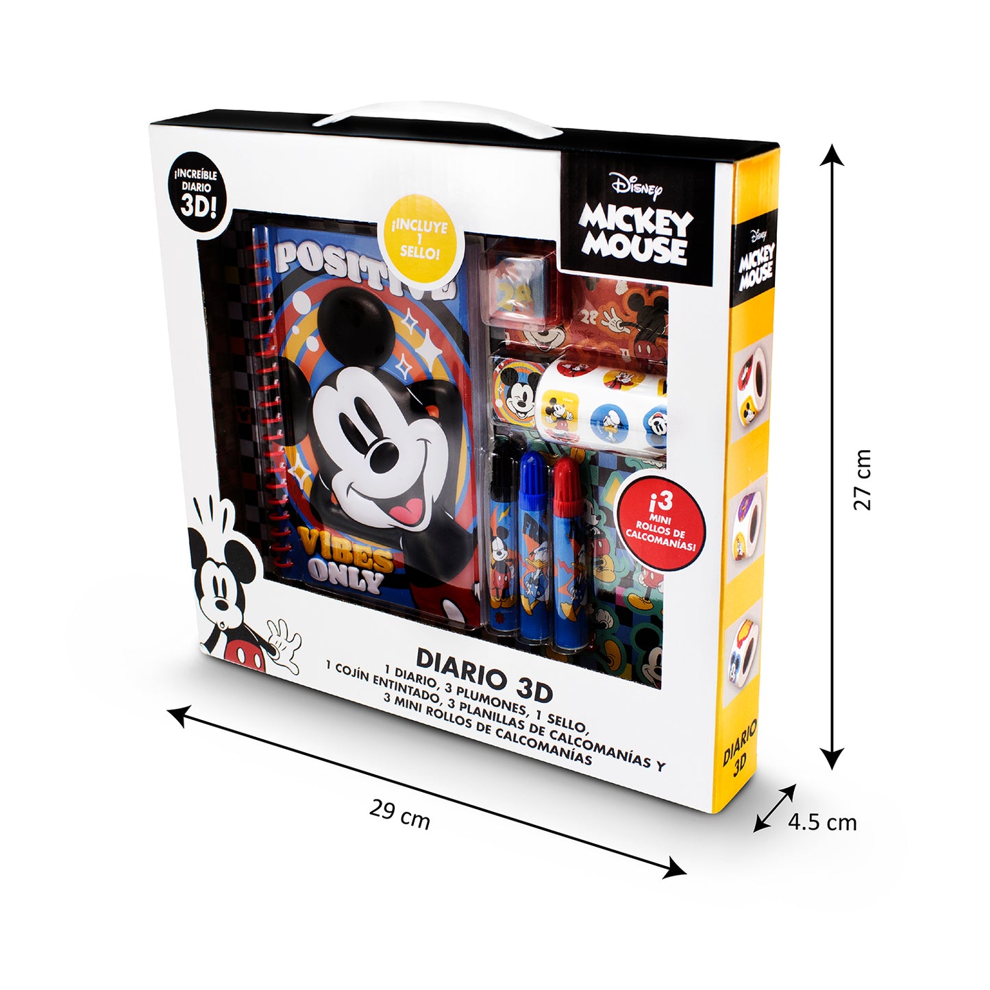 Diario 3D Mickey Mouse