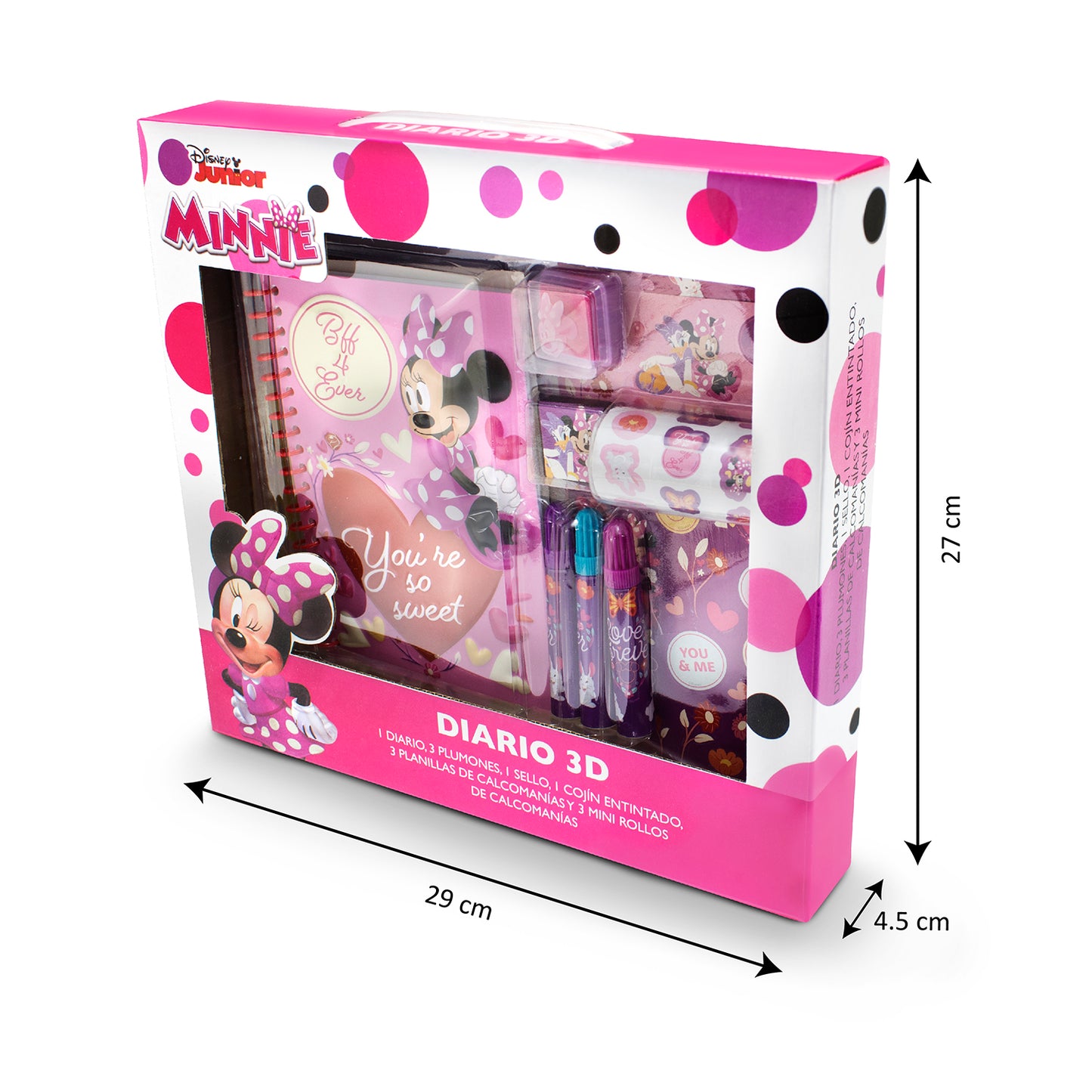 Diario 3D Minnie Mouse