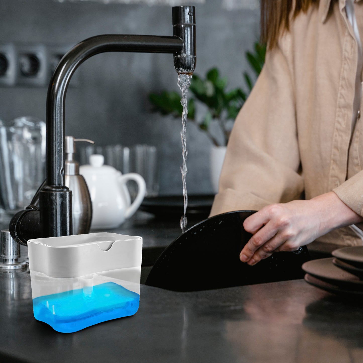 Dispensador de jabón para cocina