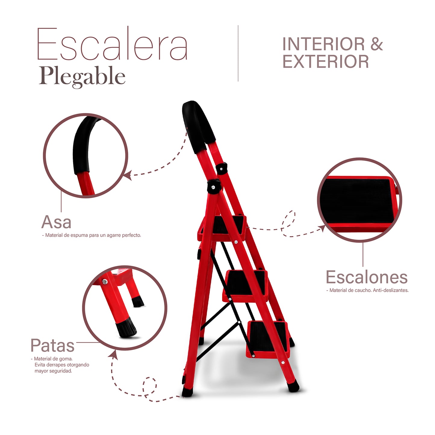 Escalera plegable tipo tijera