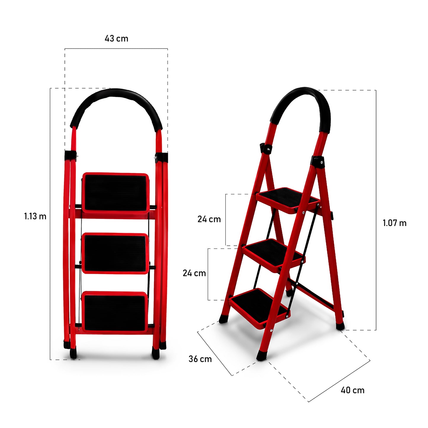 Escalera plegable tipo tijera