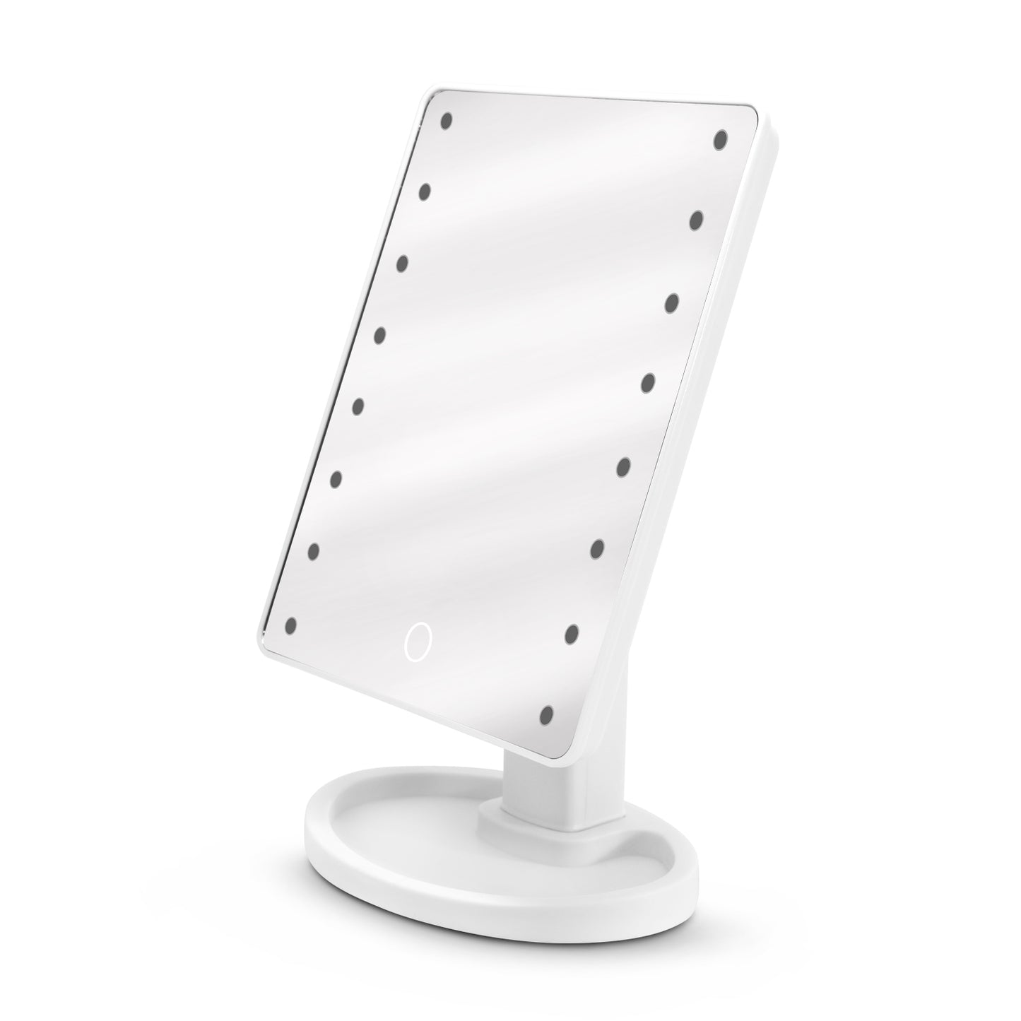 Espejo Para Maquillaje Luz Led Recargable Touch