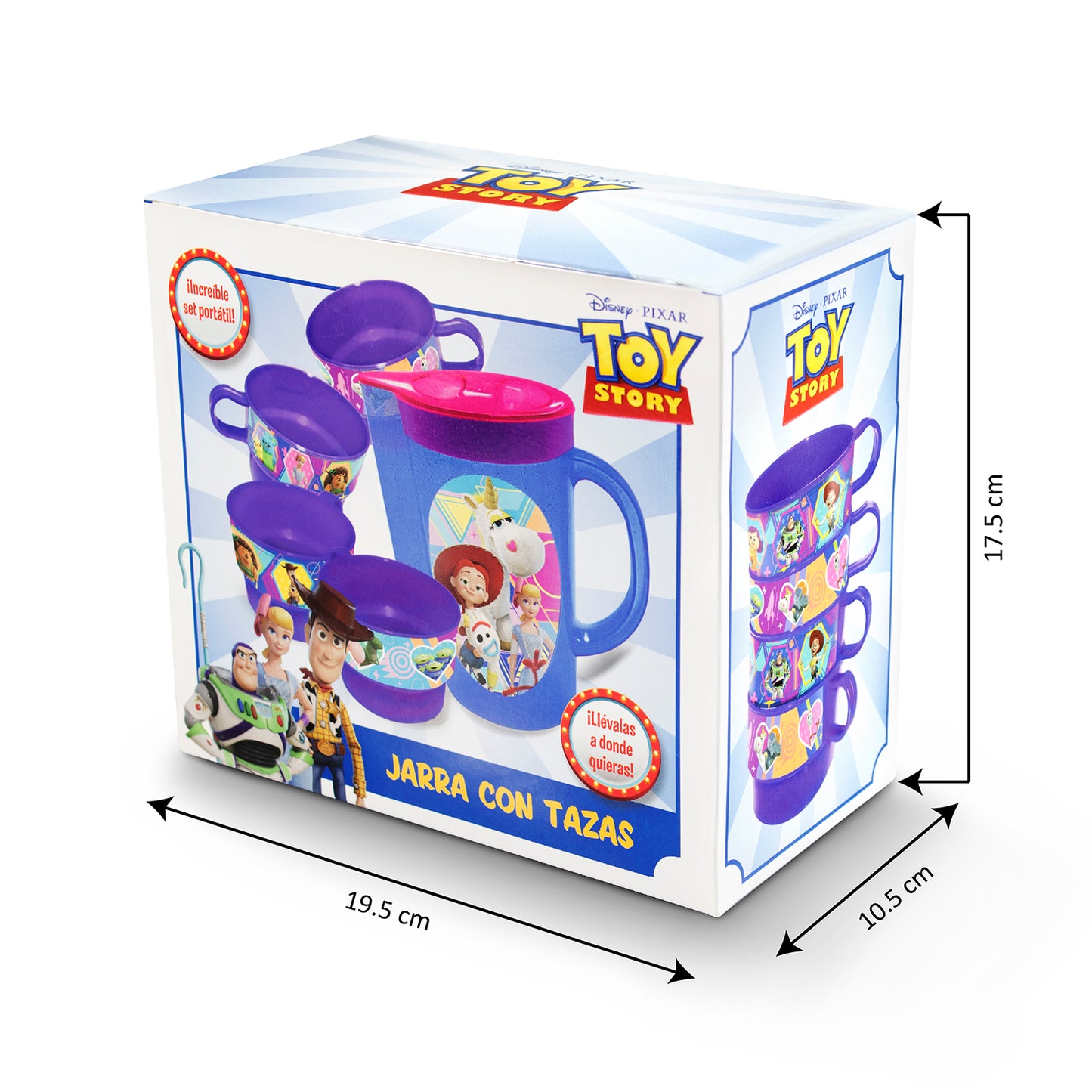 Juego de Tazas con Jarra Toy Story