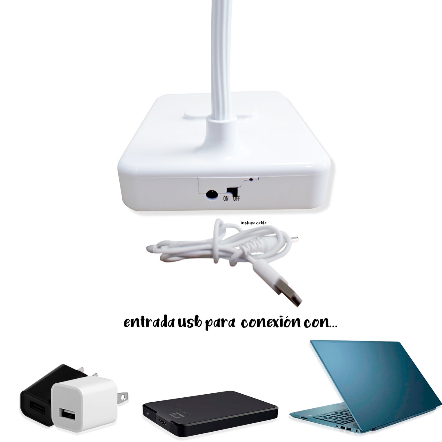 Lámpara de Escritorio LED Recargable