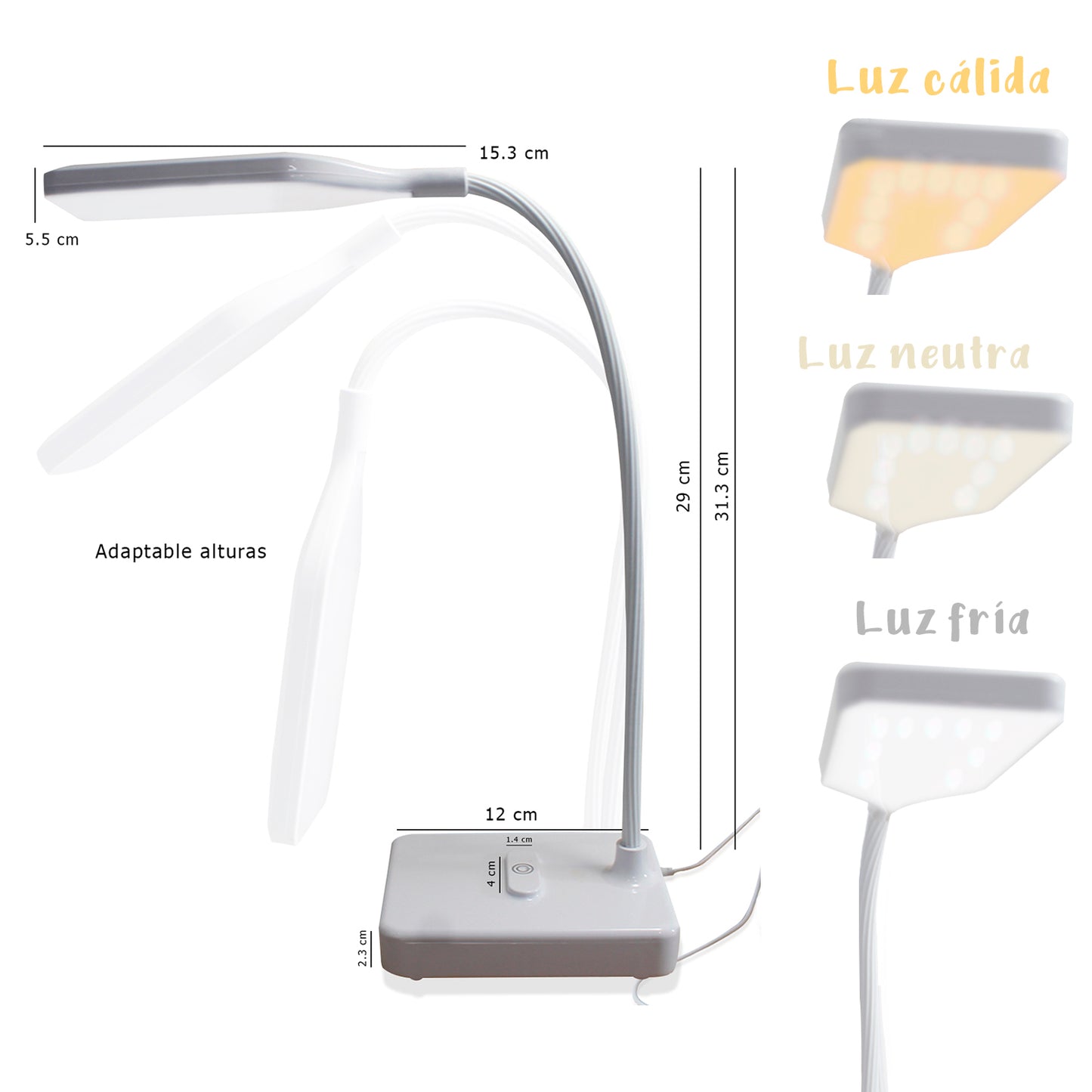 Lámpara de Escritorio LED Recargable