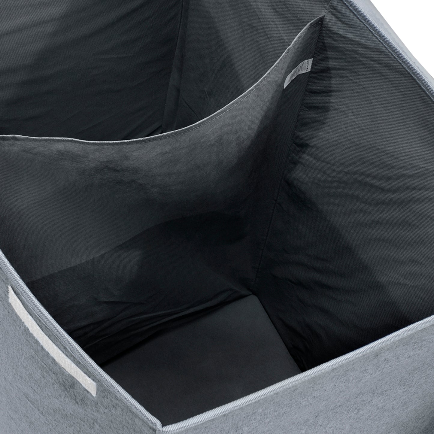 Cesto para Ropa Sucia Gris con Tapa y división