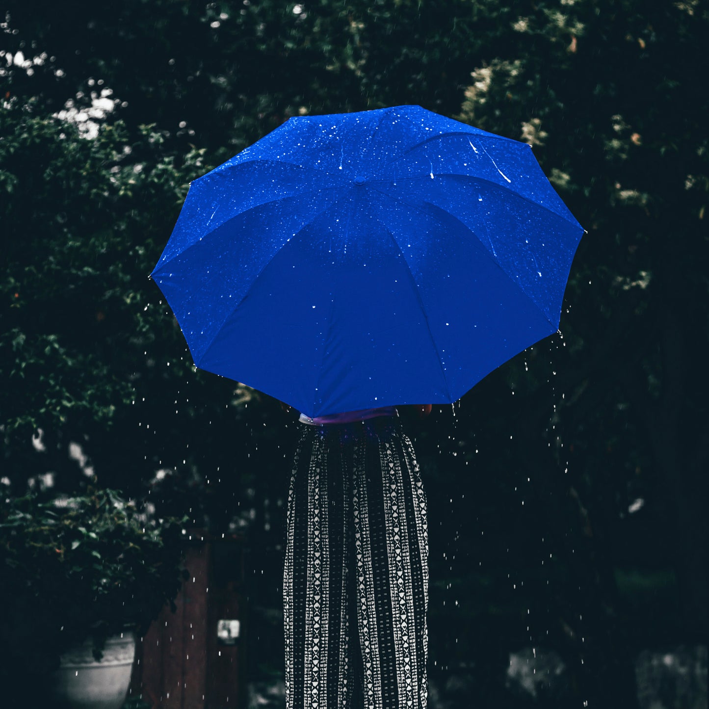Sombrilla de bolsillo azul