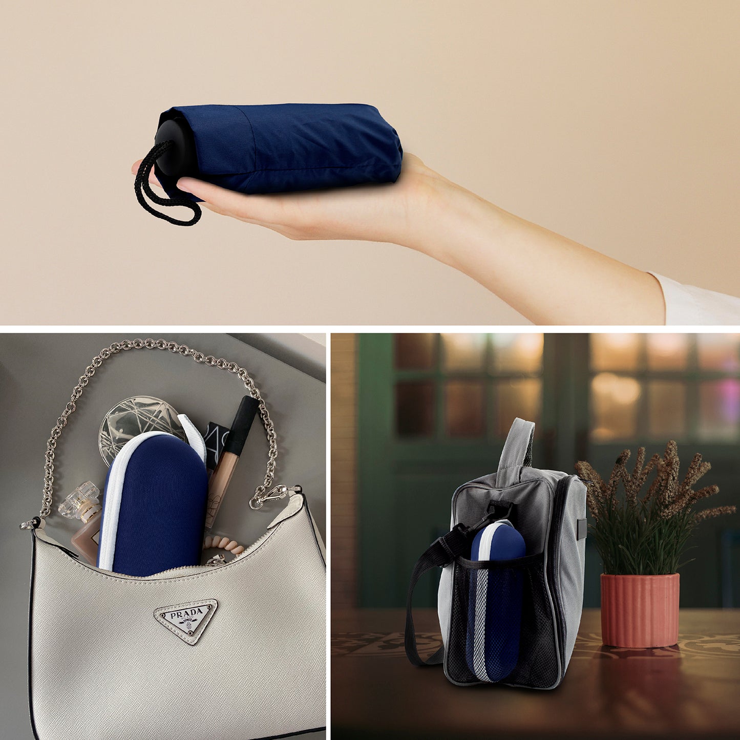 Paraguas De Bolsillo Con Estuche Ideal Para Viajes