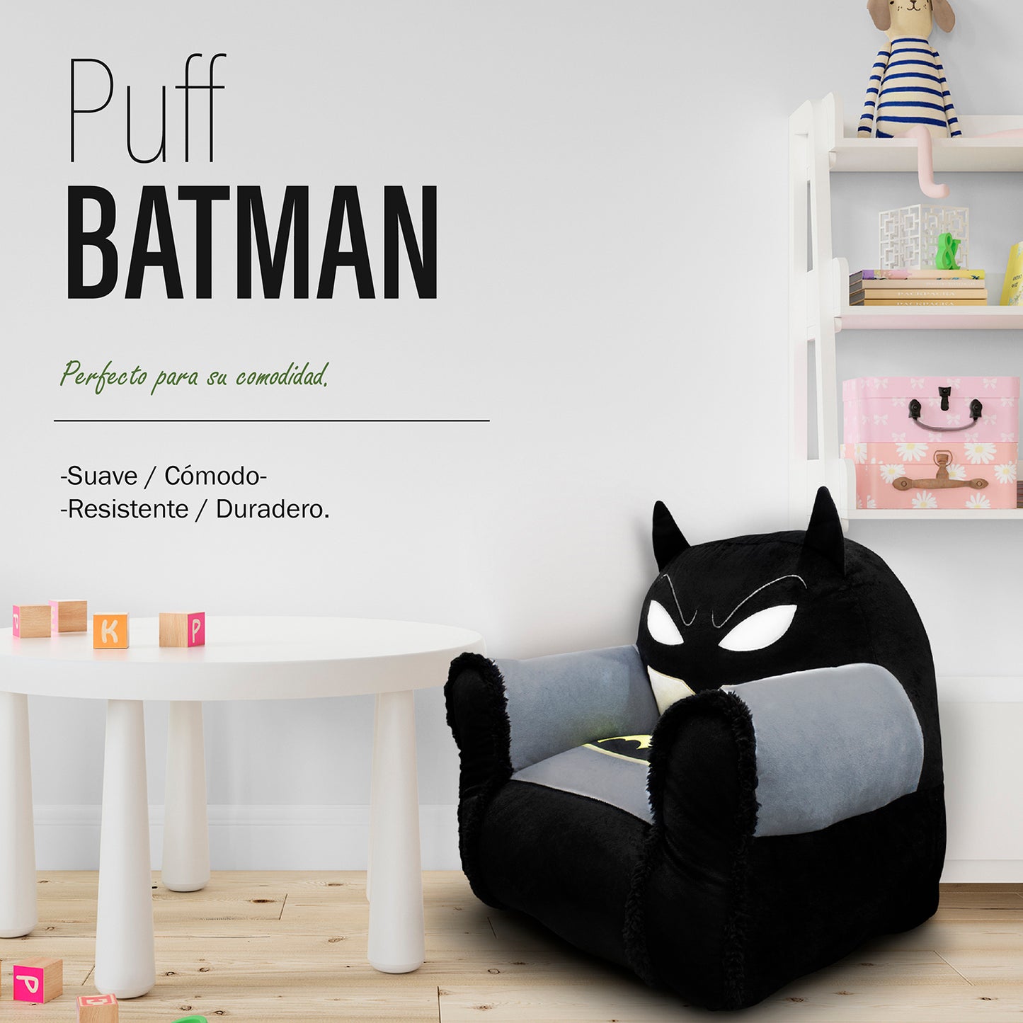 Sillón puff infantil DC Batman