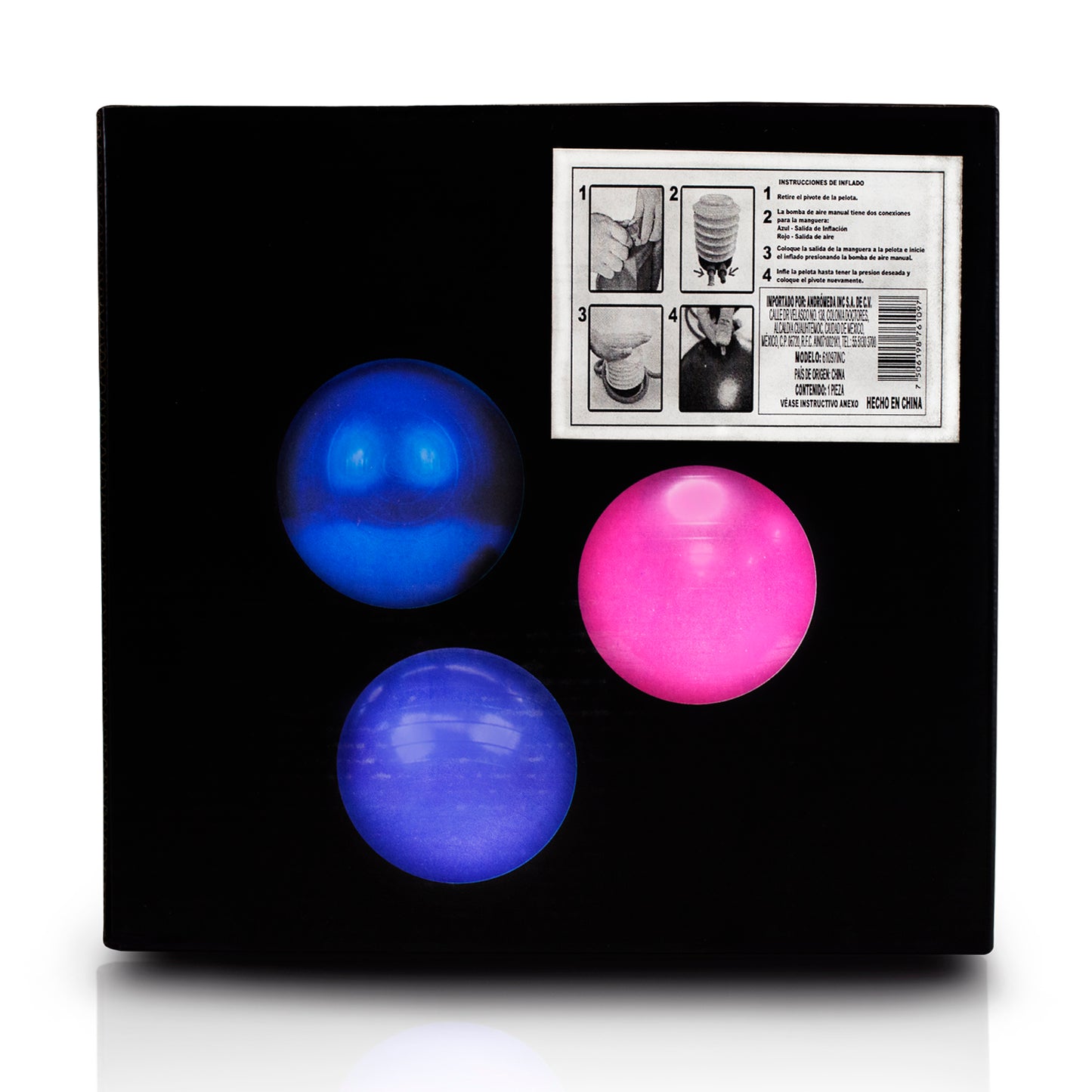 Pelota de Yoga 65 cm Rosa