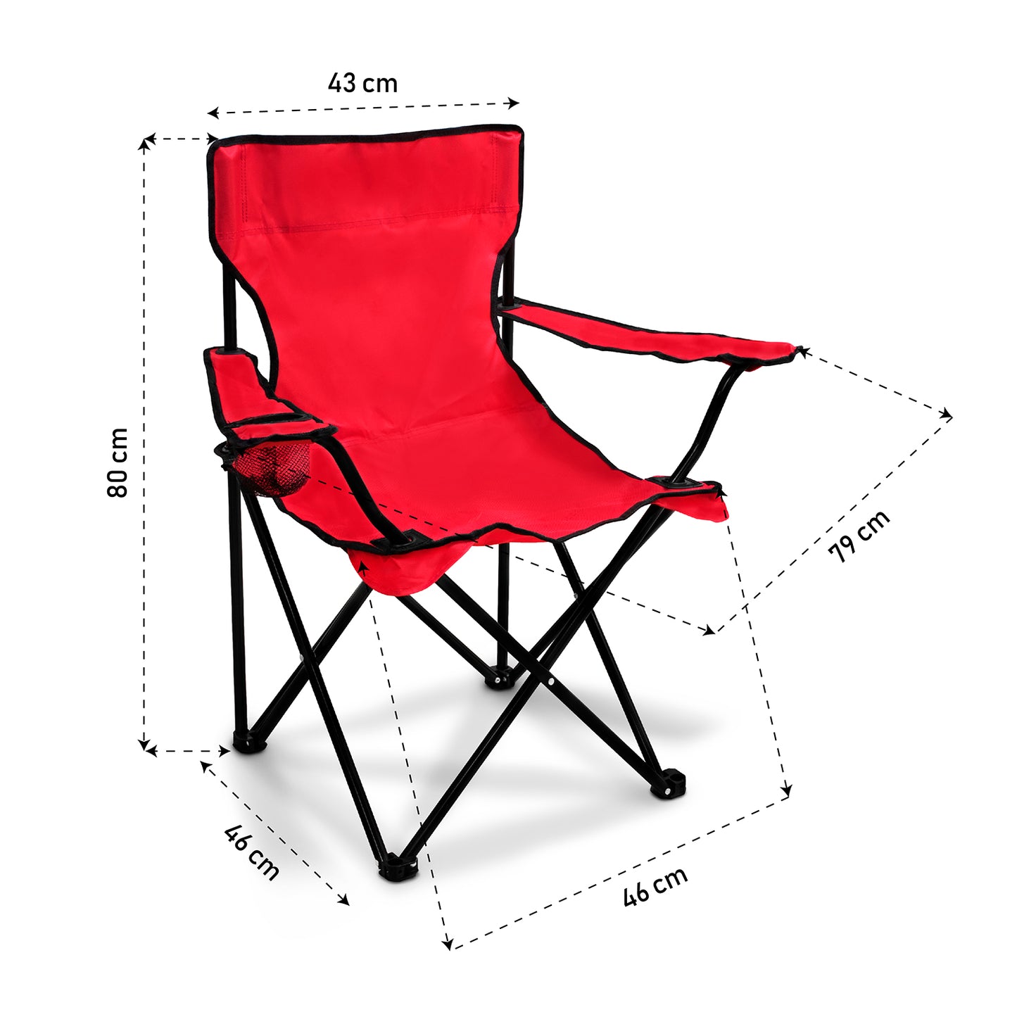 Silla plegable para camping, playa, jardín