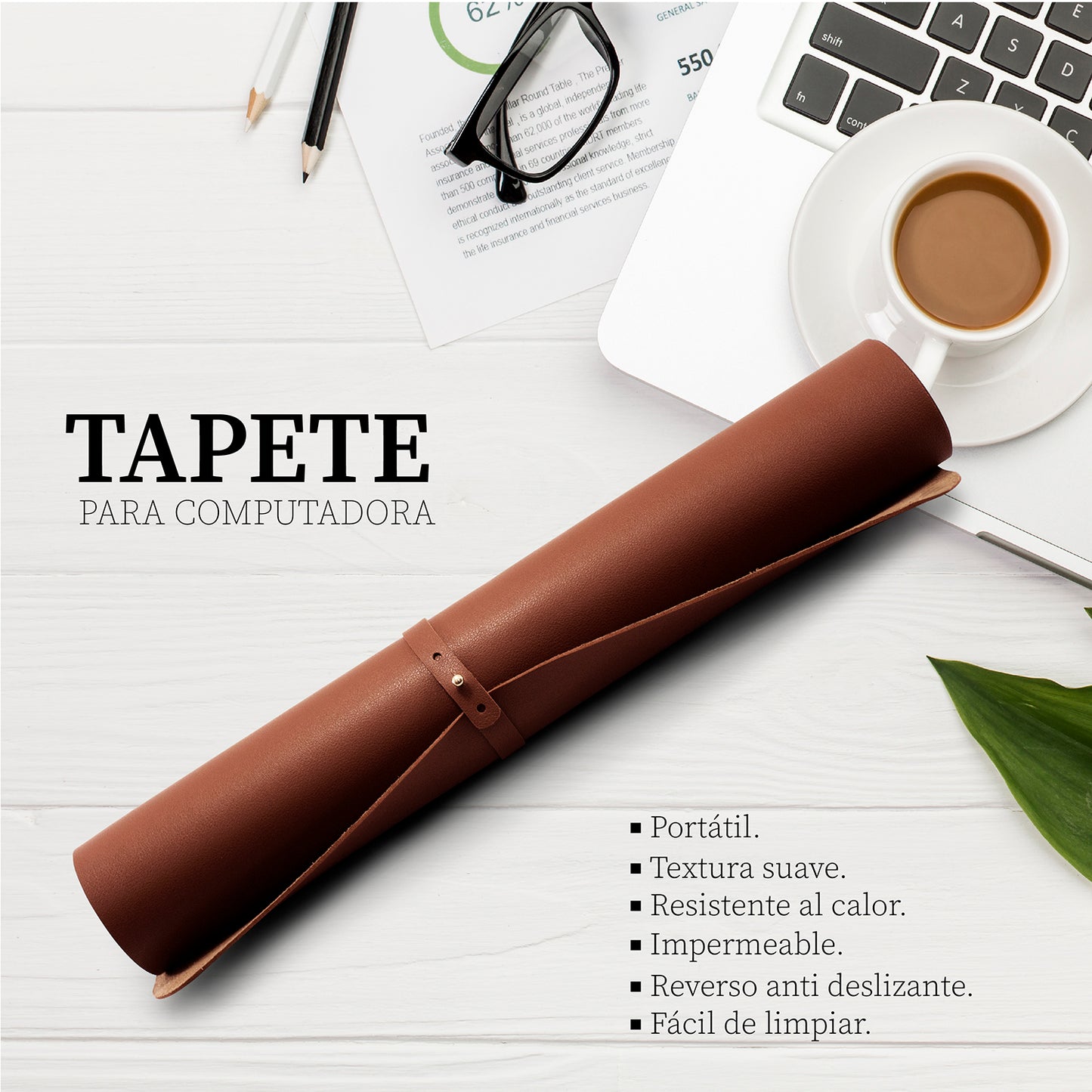 Mousepad piel sintética