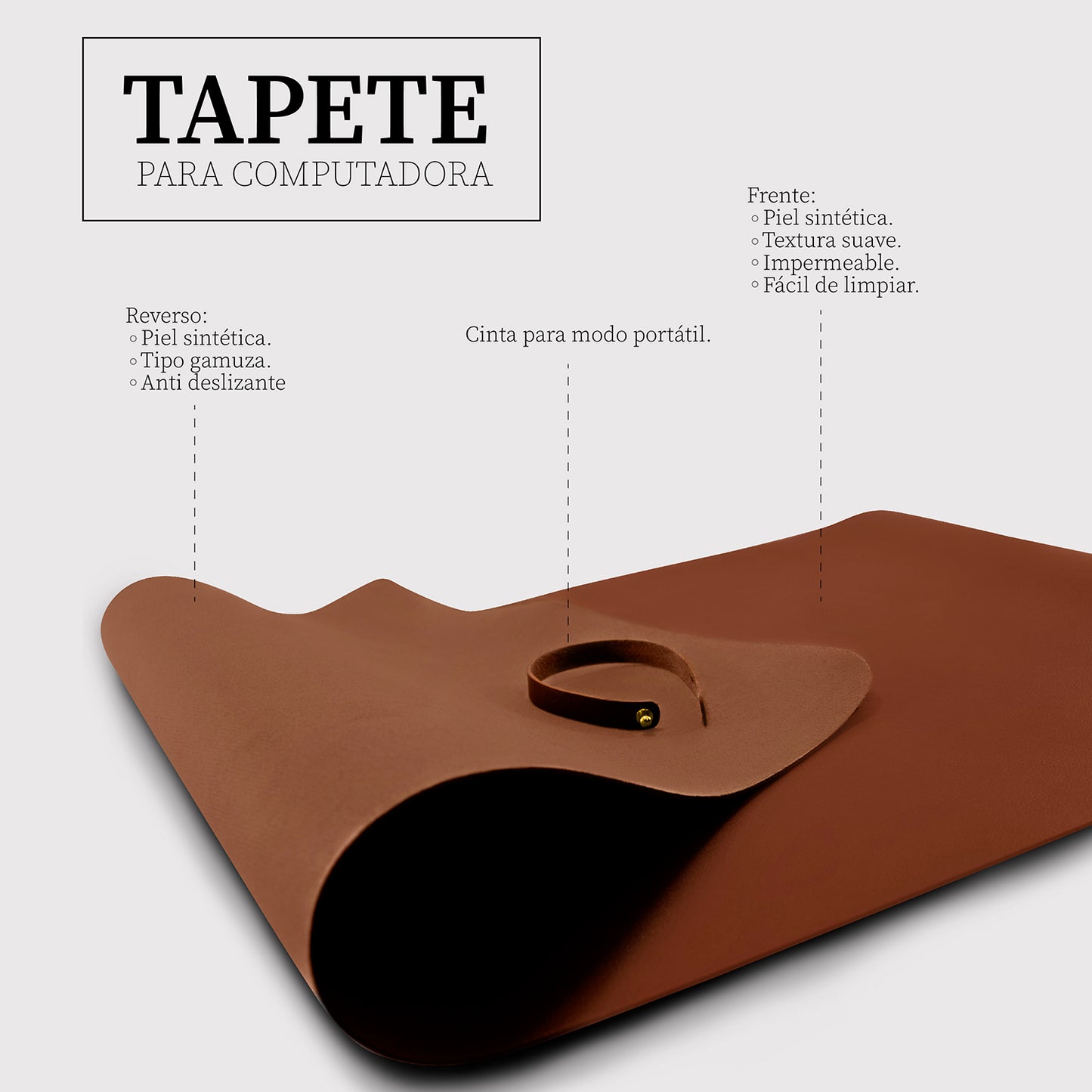 Mousepad piel sintética