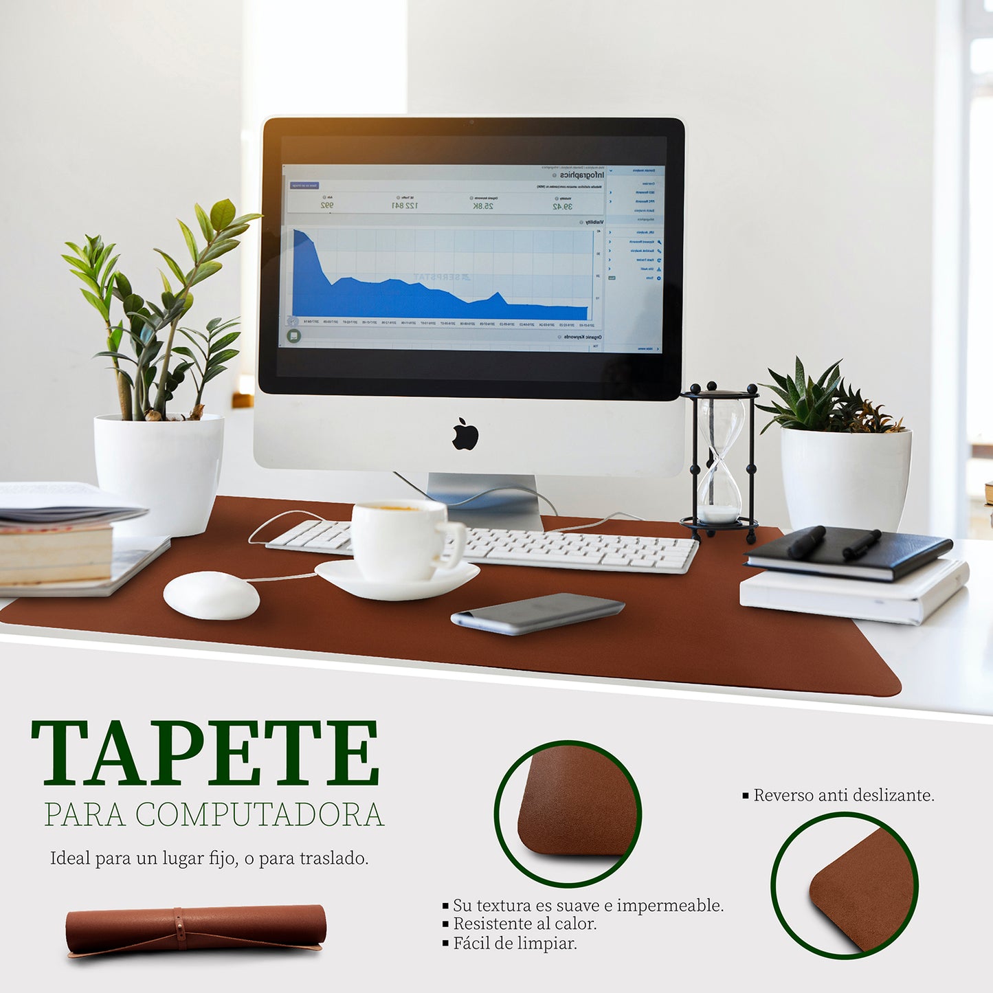Mousepad piel sintética
