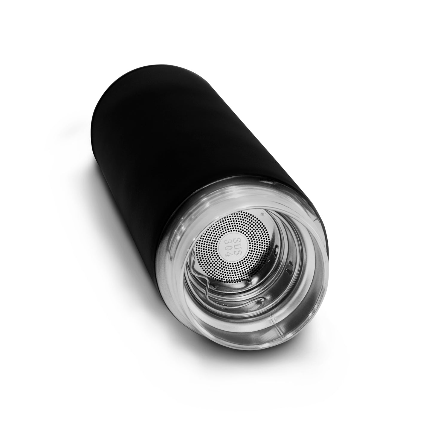 Termo inteligente metálico Pantalla LED color negro