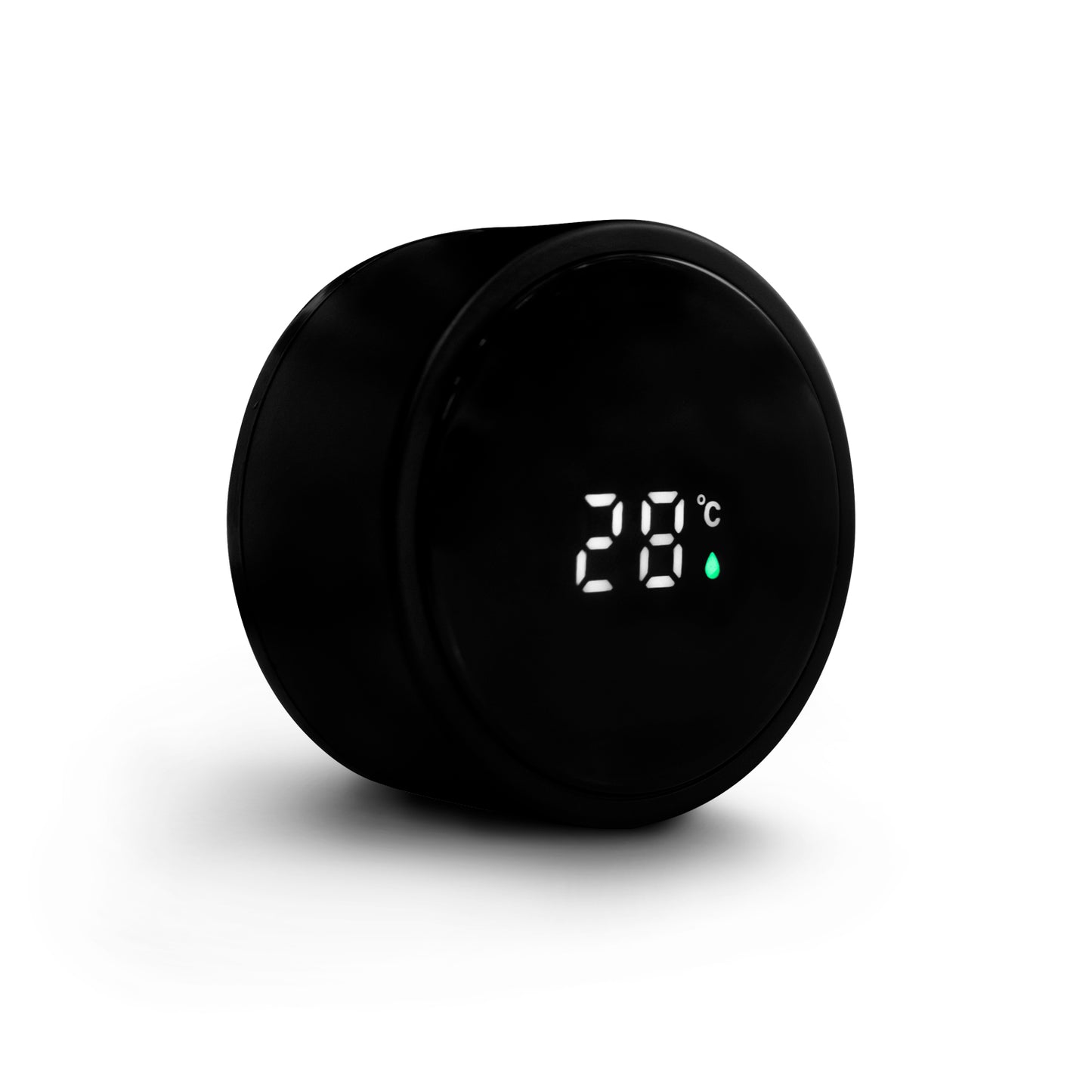 Termo inteligente metálico Pantalla LED color negro
