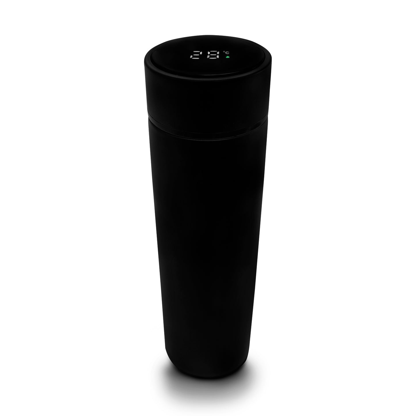 Termo inteligente metálico Pantalla LED color negro