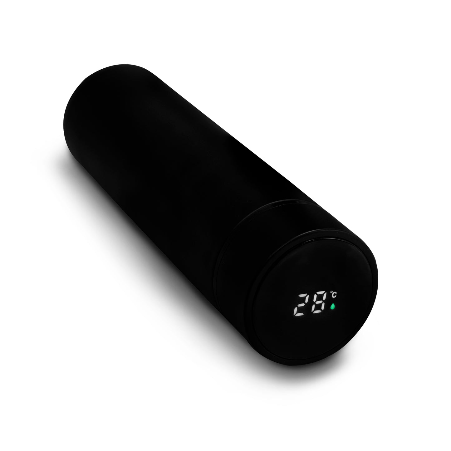 Termo inteligente metálico Pantalla LED color negro