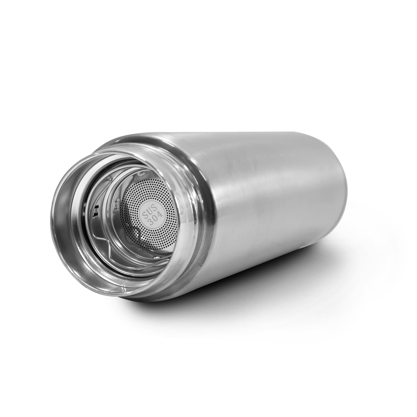 Termo inteligente metálico Pantalla LED color plateado