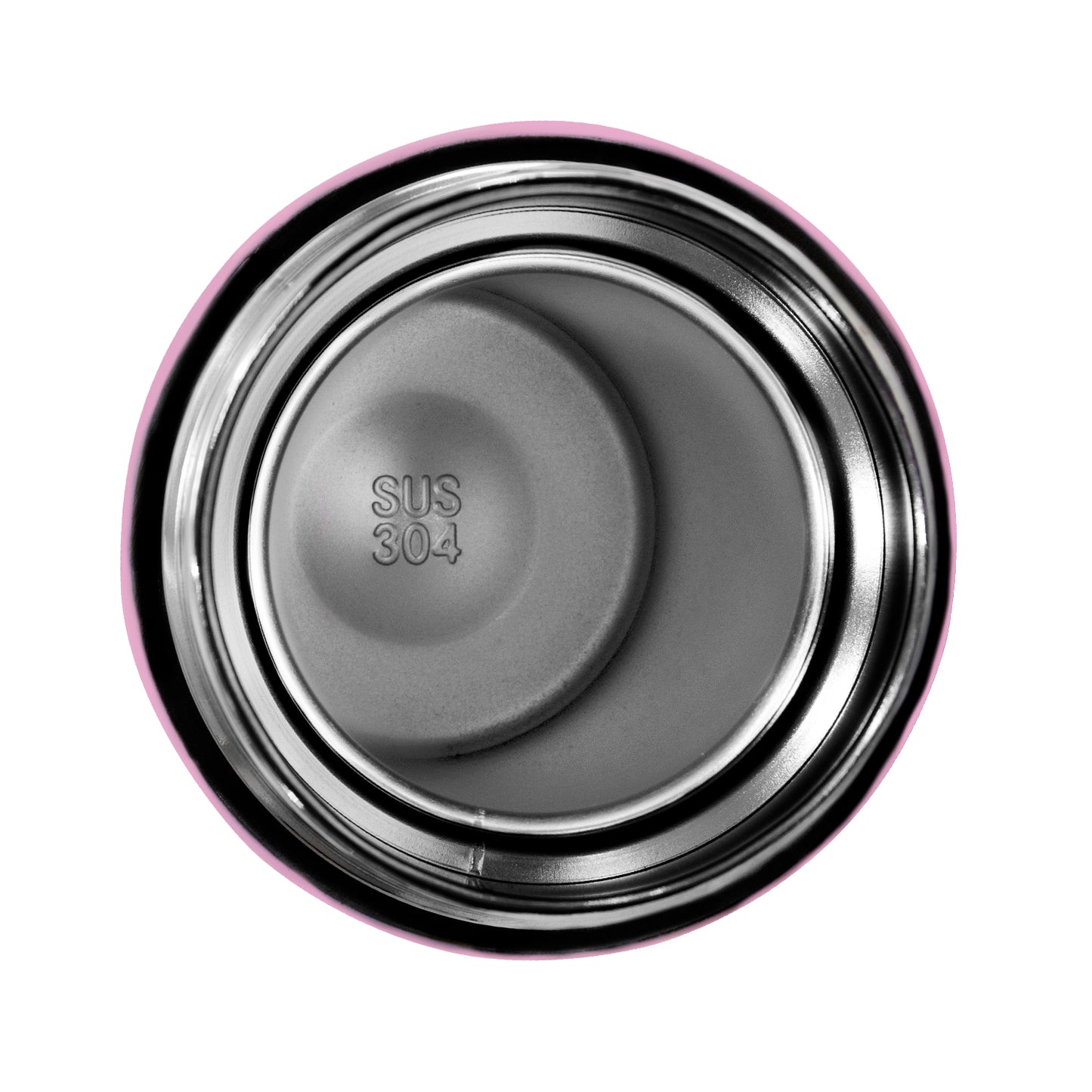 Termo inteligente metálico Pantalla LED color rosa