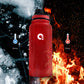 Botella Acero Inoxidable 1 L Con Asa color rojo