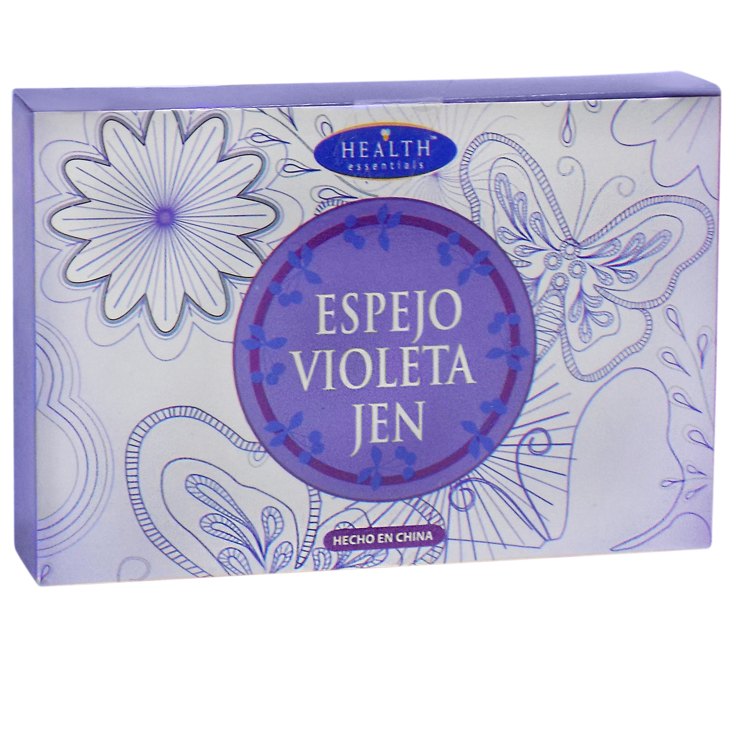 Espejo de bolsillo para maquillaje de mariposa
