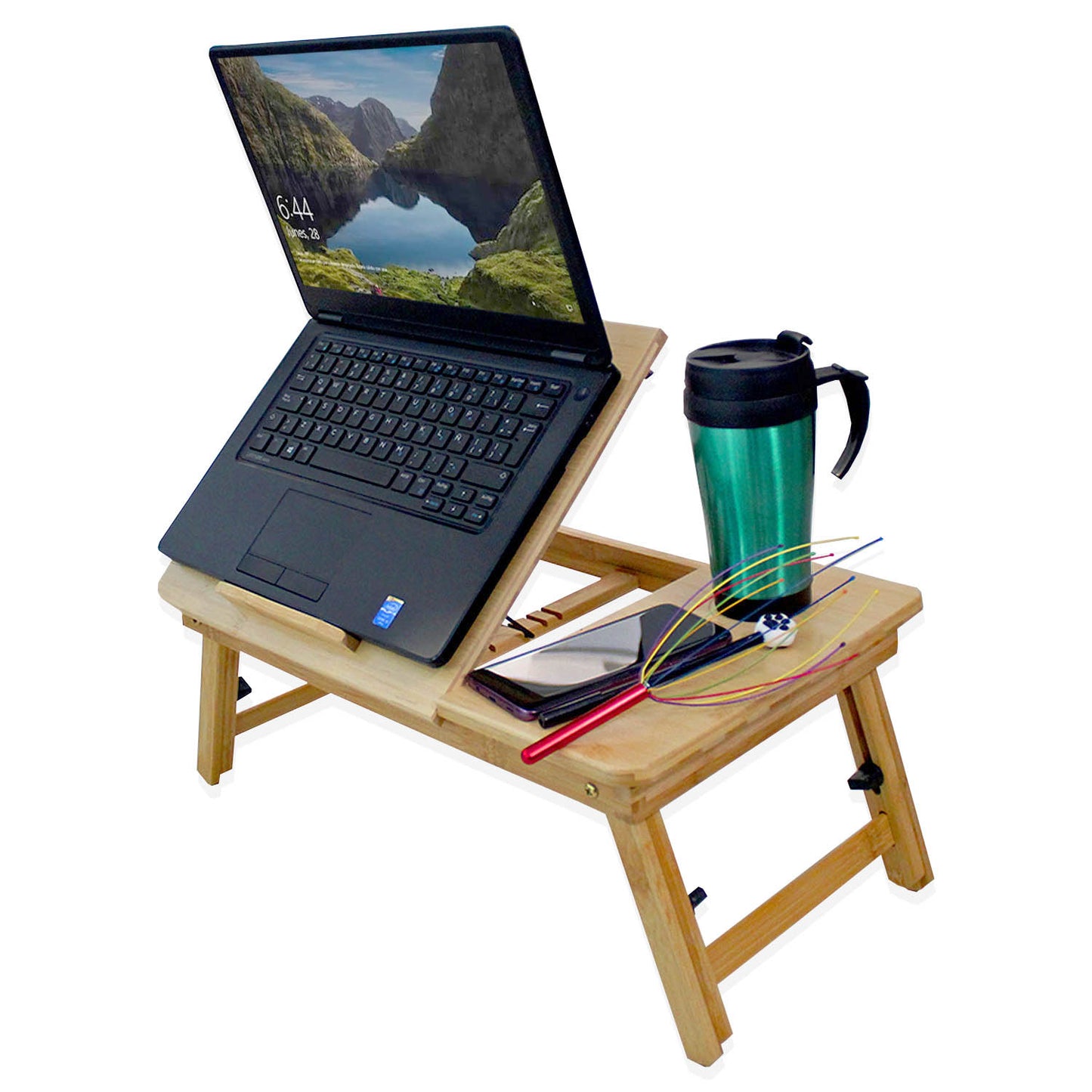 Mesa para laptop Bambú ajustable