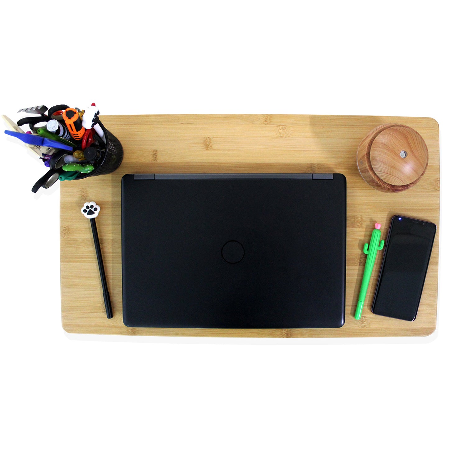 Mesa Soporte Para Laptop De Bambú, Resistente Mesa Cama