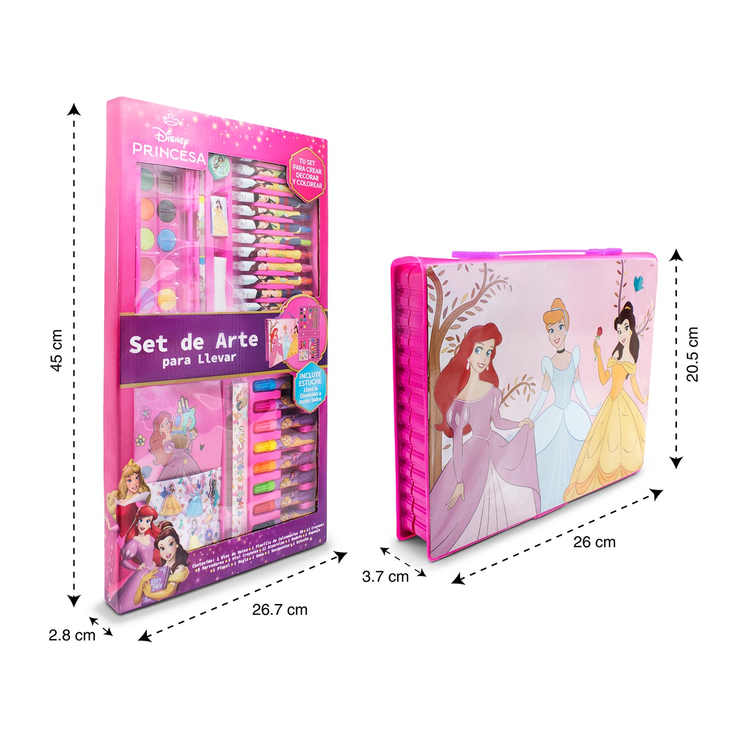 Set de Arte Infantil Princesas Disney con Estuche