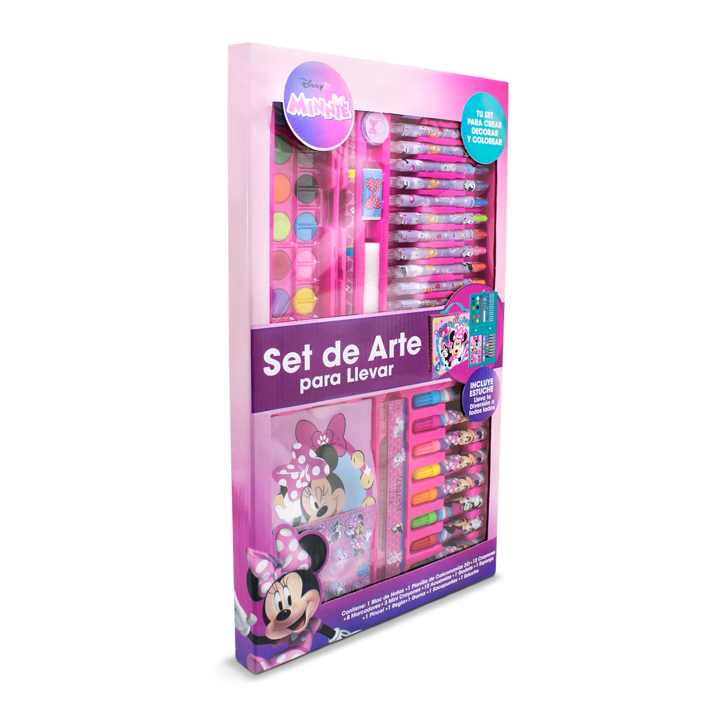 Set de Arte Infantil Minnie con Estuche