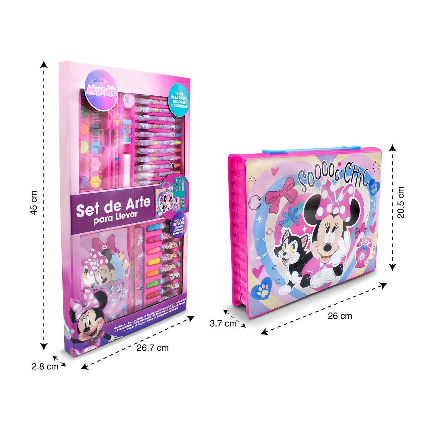 Set de Arte Infantil Minnie con Estuche