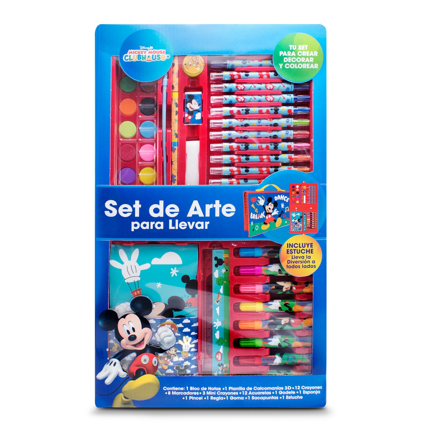 Set de Arte Infantil Mickey Mouse Disney con Estuche