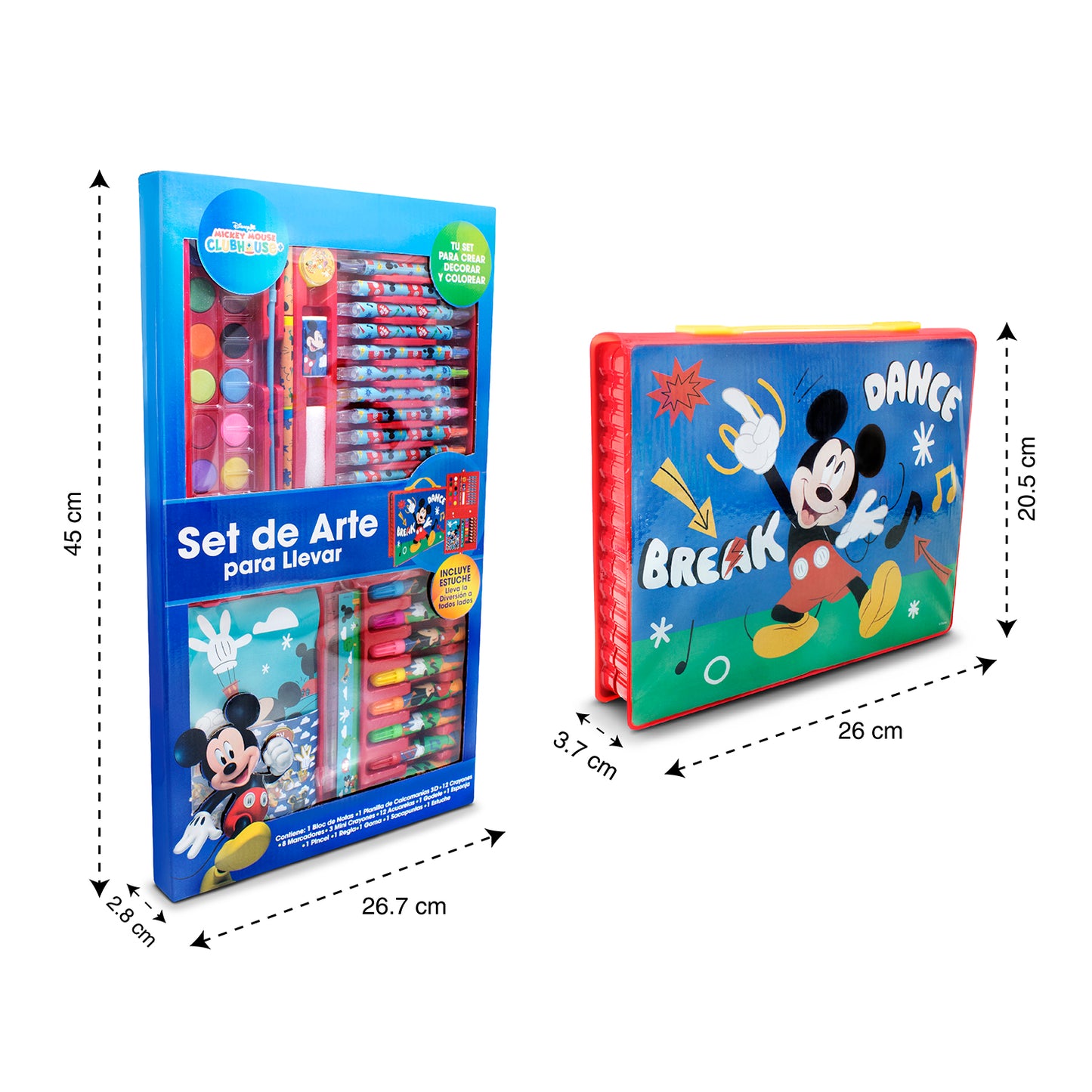 Set de Arte Infantil Mickey Mouse Disney con Estuche